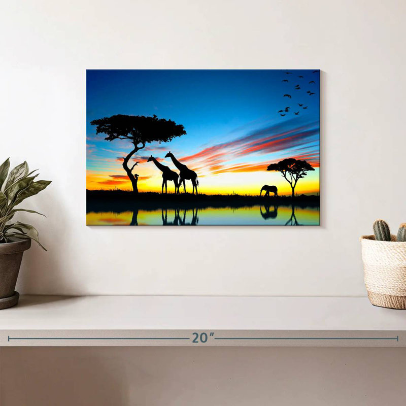 Safari africain Brampt, H 8 po x l 12 po