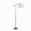 Lampe sur pied en métal, or, 17,5 po x 37 po x 69 po