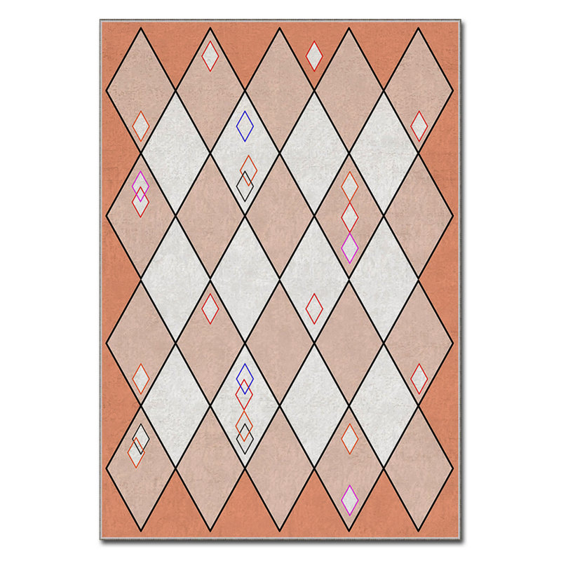 Luxurious Velvet Area Rug, 2.6 x 4.6 Feet, 100% Polyester, 740 g/m² | Non-Slip Felt Dot Underside, Laminated Sponge for Comfort | Easy Machine Washable | Modern Digital Print Design, Perfect for Any Room