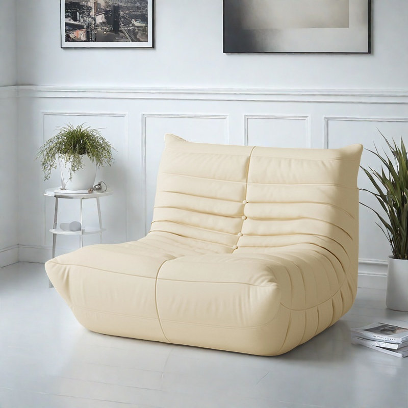 Simple and casual caterpillar sofa, Beige