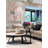 Batul Black Modern Side End Accent Table Suitable for Sofa, Living Room
