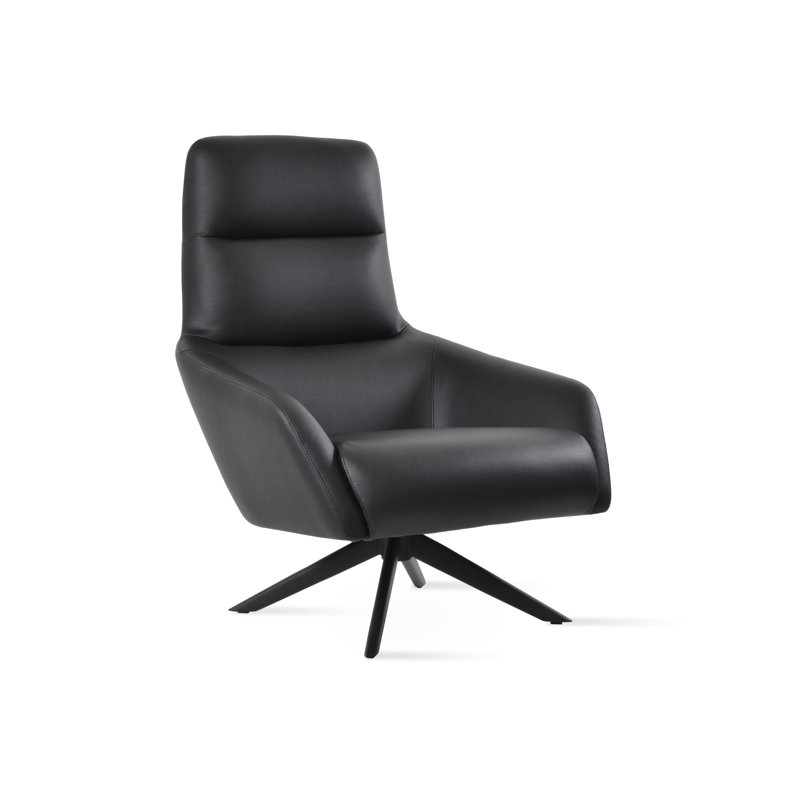Fauteuil BRC Sword, Similicuir noir, Noir
