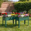 Metal Raised Planter with Legs, Elevated Garden Bed with Drainage Holes and Foot Caps, Black-87731076