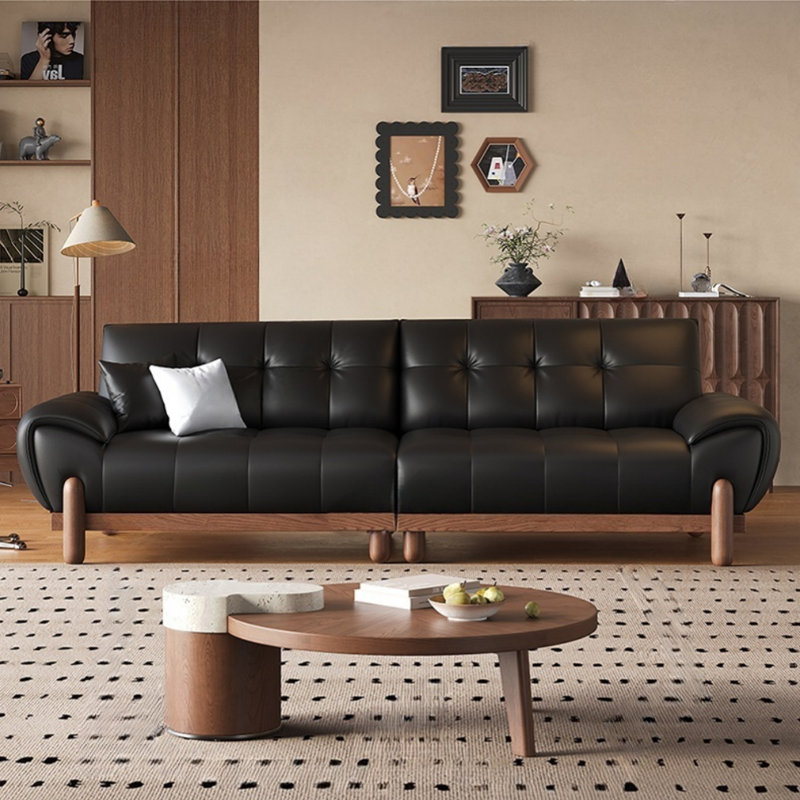 Modern Simple Light Luxury Black Sofa