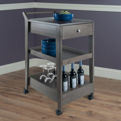 Saunders Entertainment Bar Cart by Latitude Run