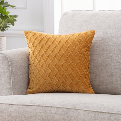 Housse de coussin décoratif en velours texturé Chanasya