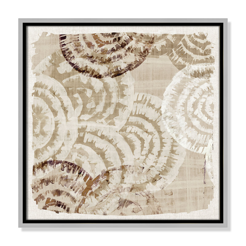 Motif Whicker II par Eva Watts, H 17,5 po x l 17,5 po, Argent