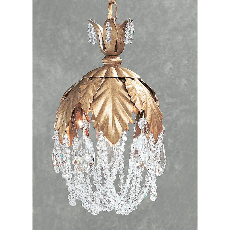 Grenier 1 - Light Unique/Statement Pendant, Crystalique, English Bronze
