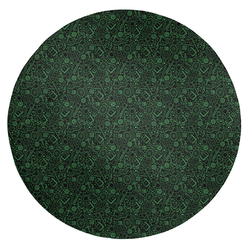 Chenille Indoor Rug, Round 5'