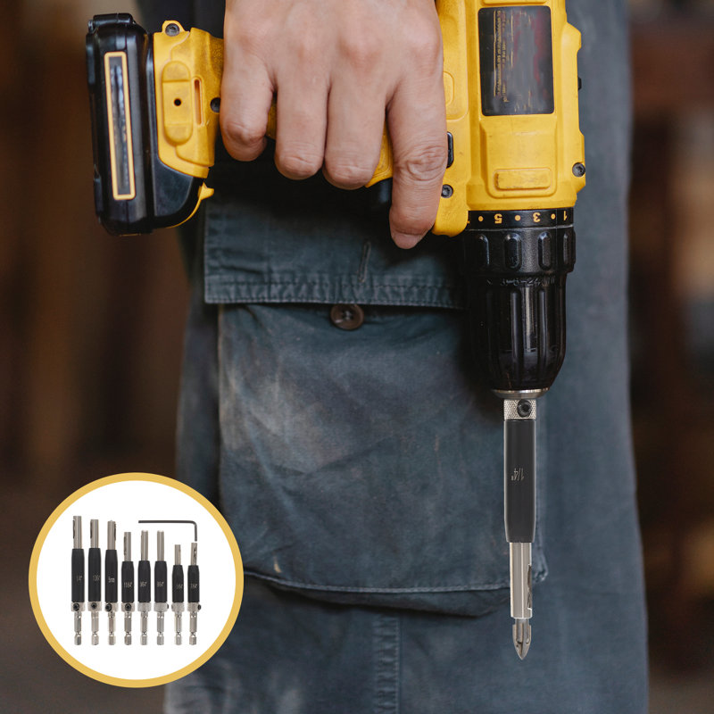 1 Set Self Centering Drill Bit Centering Hinge Drill Bit Woodworking Tool