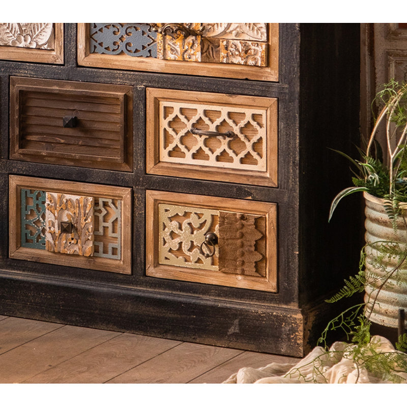Commode d'appoint en bois massif