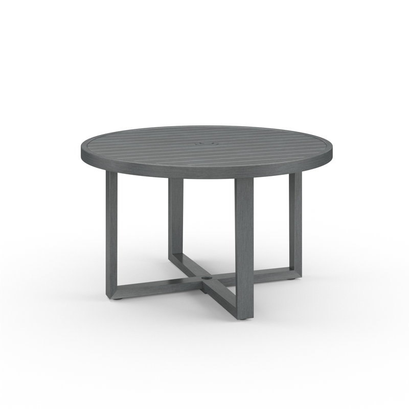 Redondo Outdoor Round Dining Table, 29'' H x 50" W x 60'' L