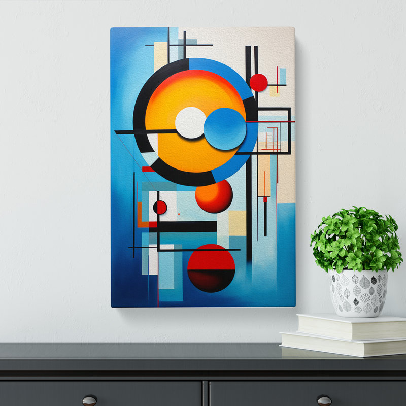 Bauhaus Abstract No.2 - Wrapped Canvas, 50cm H x 35cm W x 3cm D