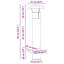 Chimney Head Extension Silver Stainless Steel-1050208748