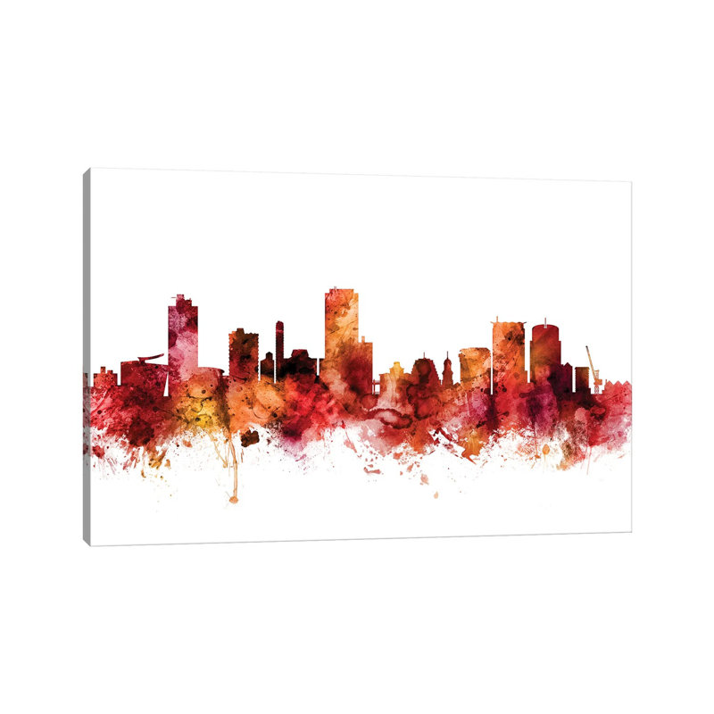 Wellington, New Zealand Skyline by Michael Tompsett - Wrapped Canvas Gallery-Wrapped Canvas Giclée, 152.5 cm H x 101.5 cm W