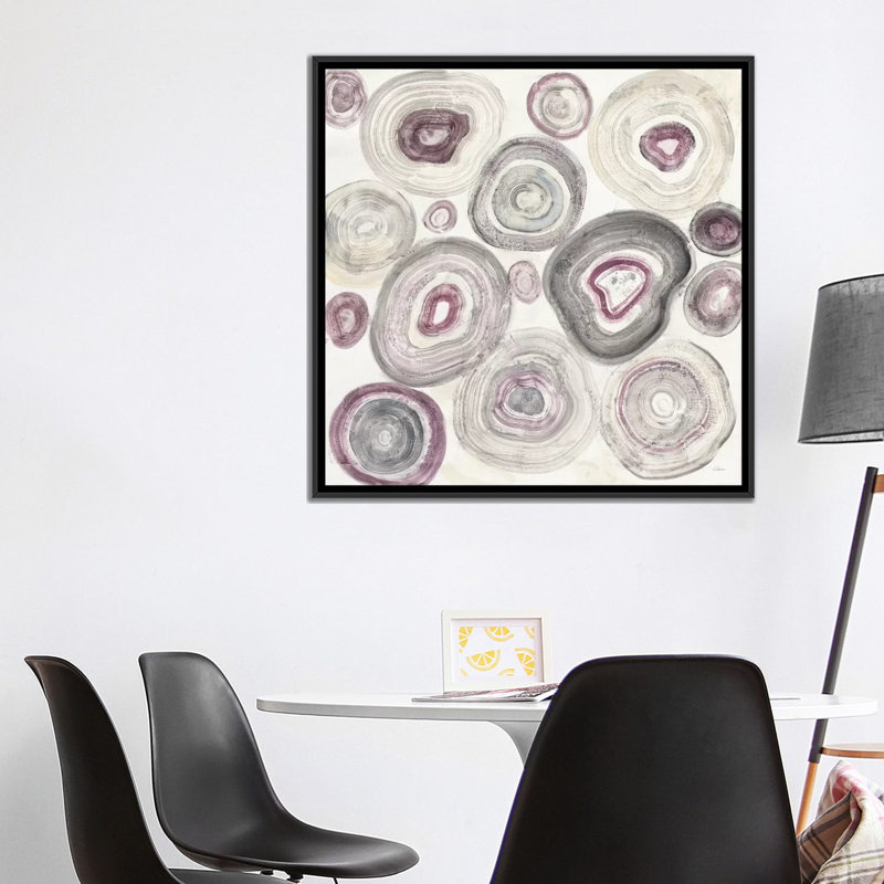 « anneaux of power », impression sur toile, H 18 po x l 18 po x P 1,5 po, Toile avec cadre noir, Pas de tapis