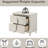 White Storage Side Table - Smooth Drawer Function Nightstand With Joints Spacious Interior Space