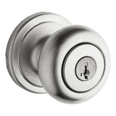 Troy Single Cylinder Exterior Knob Set