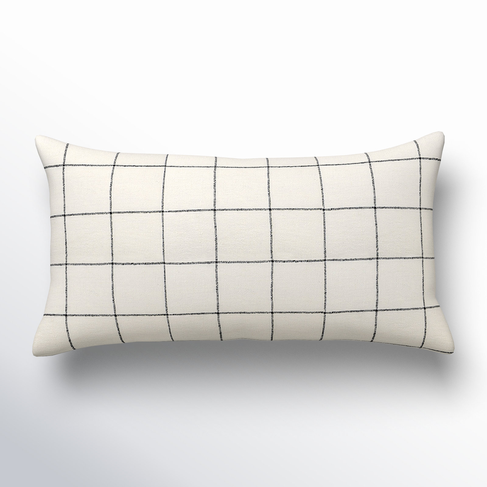 Solada Geometric Cotton Pillow Cover, Height(14") x Width(26")