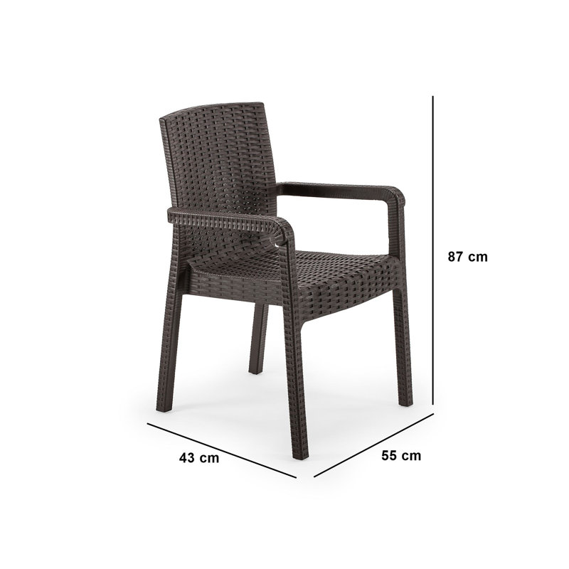 Chaise, Marron foncé