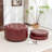 27.5‘’ Wide Genuine Leather Storage Ottoman With Two Floor Cushion-978537640