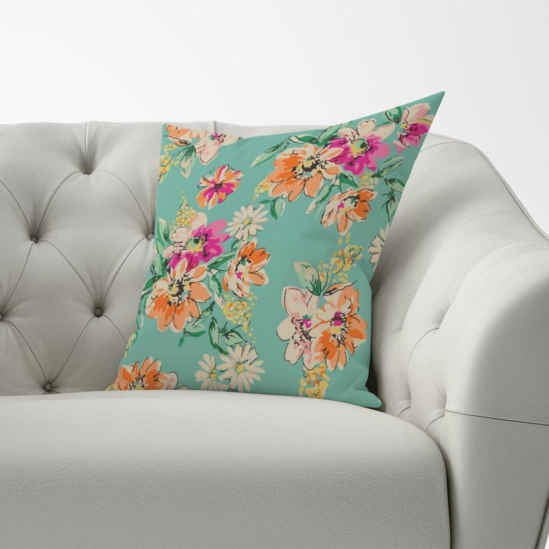 Haryln Floral Square Cushion