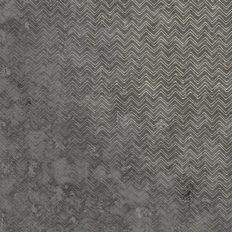 Theodis Non-Pasted Chevron Wallpaper Roll, Charcoal