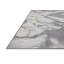 Tapis beige / noir en polyester tissé à la machine à motif abstrait Ethelynn-2012537764