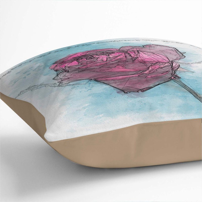 Square Throw Cushion, Stone, 40cm H x 40cm W x 15cm D