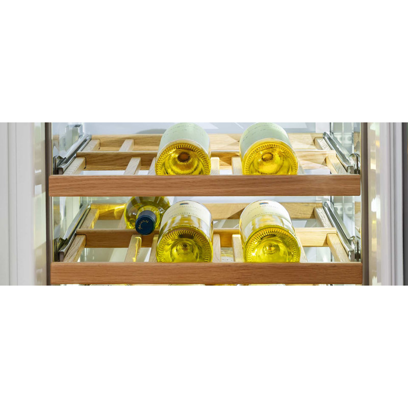 24" Built-in Wine Cellar Column Stainless Steel, Left Handed