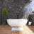 69“ Freestanding Soaking Solid Surface Bathtub