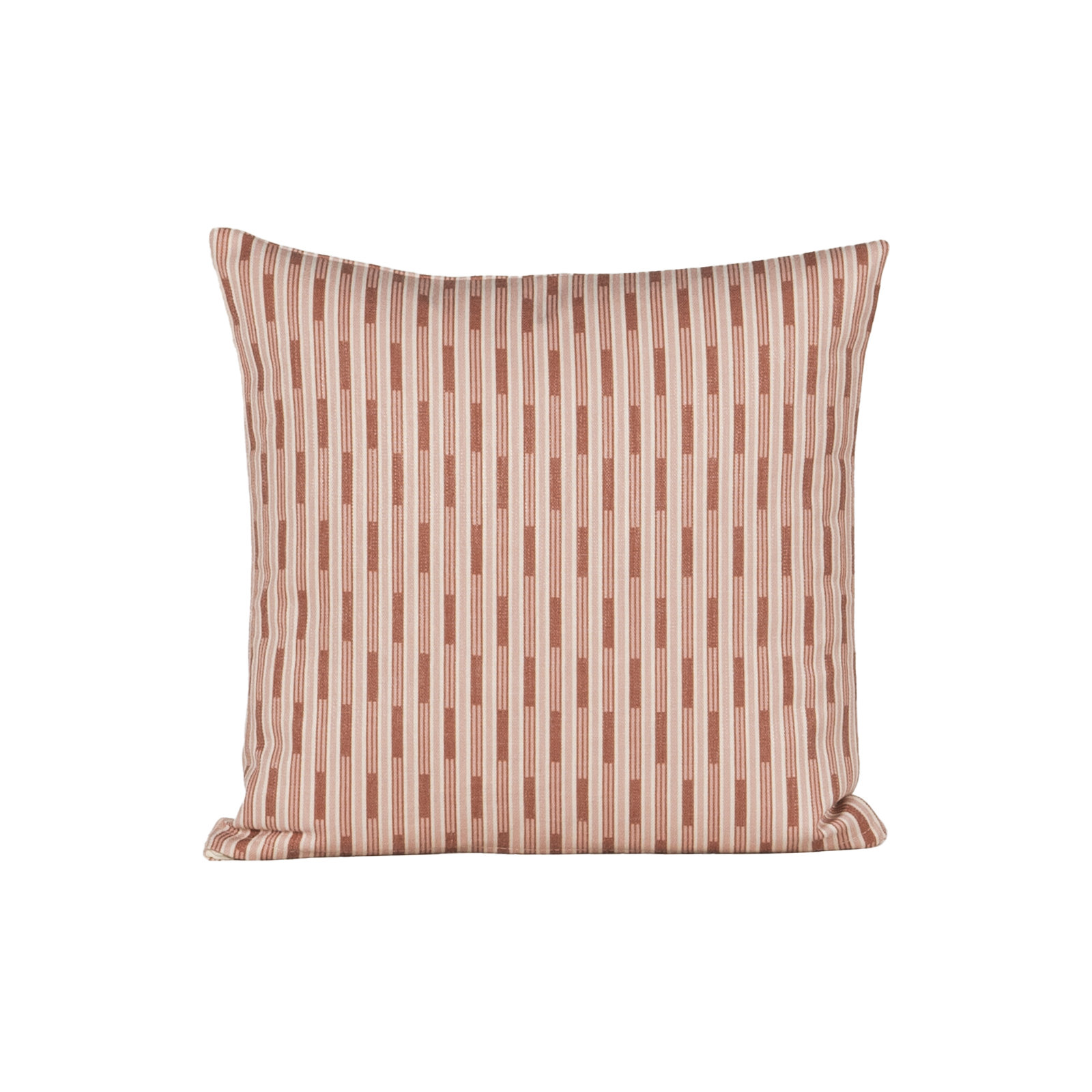 Benton Stripe Accent Pillow, Polyester, Square 18", Red