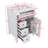 24" Bathroom Vanity With Sink, One Flip Drawer And Two Drawers, Adjustable Shelf-114823837
