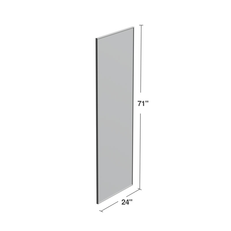 Miroir suspendu Kinkaid, 71 po x 24 po, Argent
