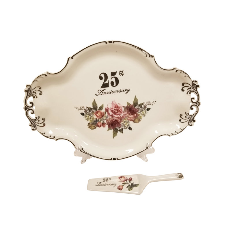 Porte-gâteaux de vingt-cinquième anniversaire Ilsa