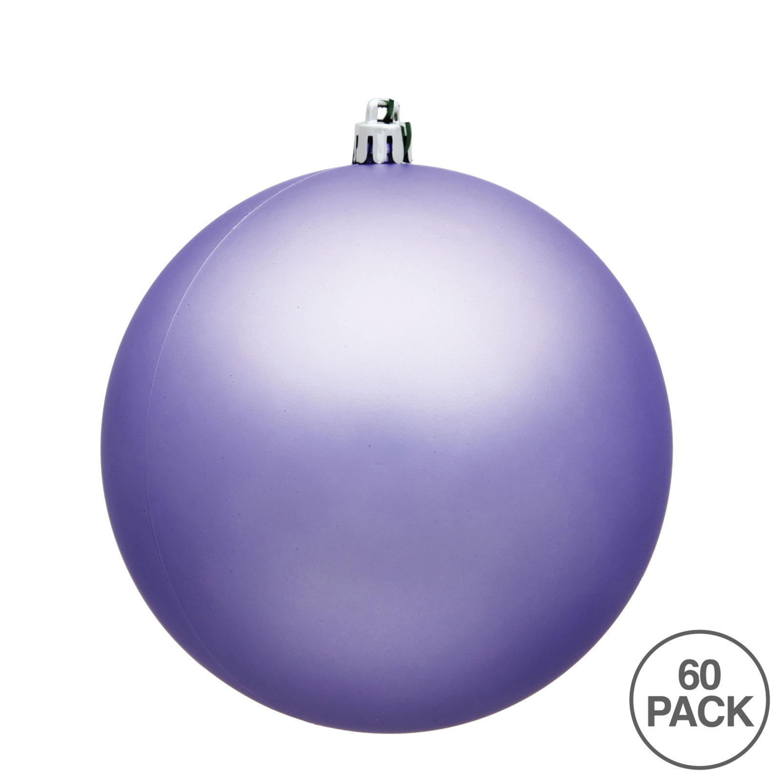 4" Shatterproof Bauble, Matte Lavender