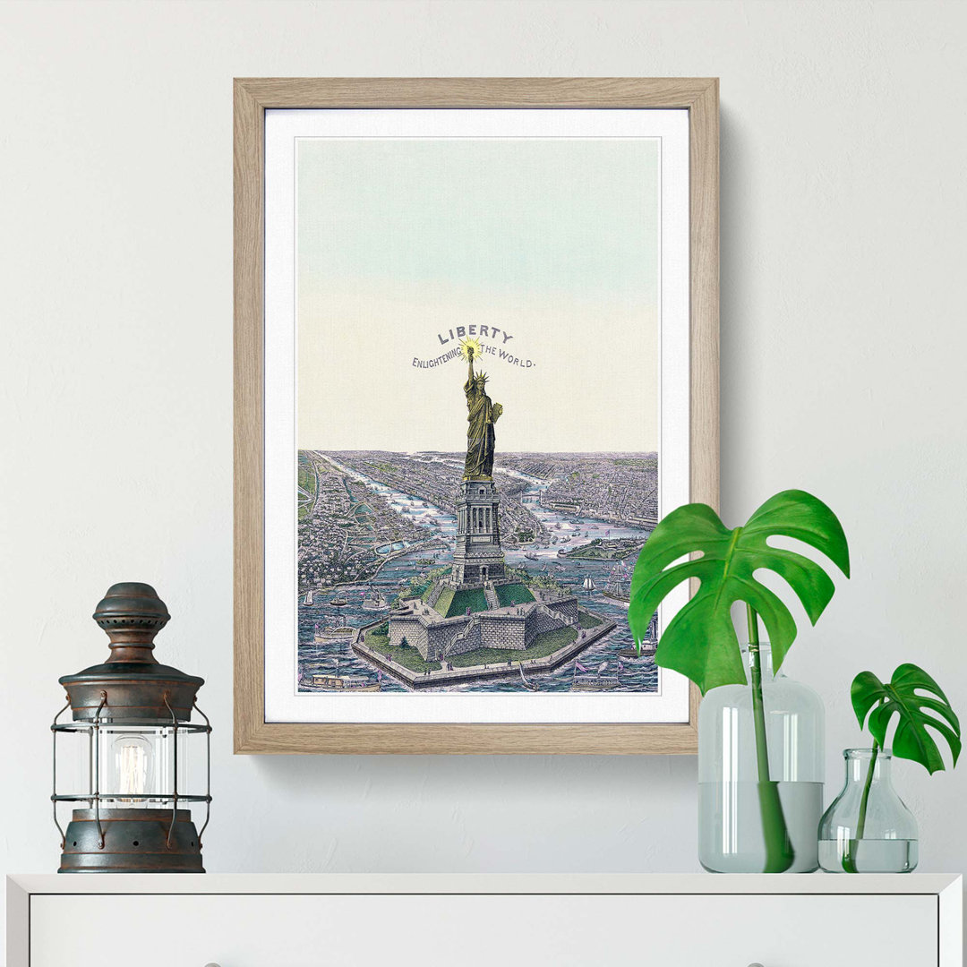 The Statue of Liberty in New York - Framed Print