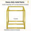 Upholstered Counter Stool with Metal Frame