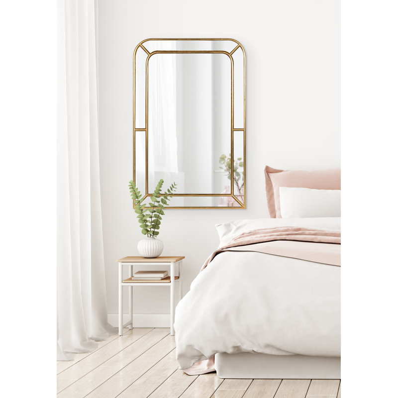Camari Engineered Wood Mirror, Gold