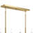 Reines 6-Light Brushed Gold Linear Chandelier-127380281