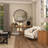 Bernulf Solid Wood Circle Wall Mirror