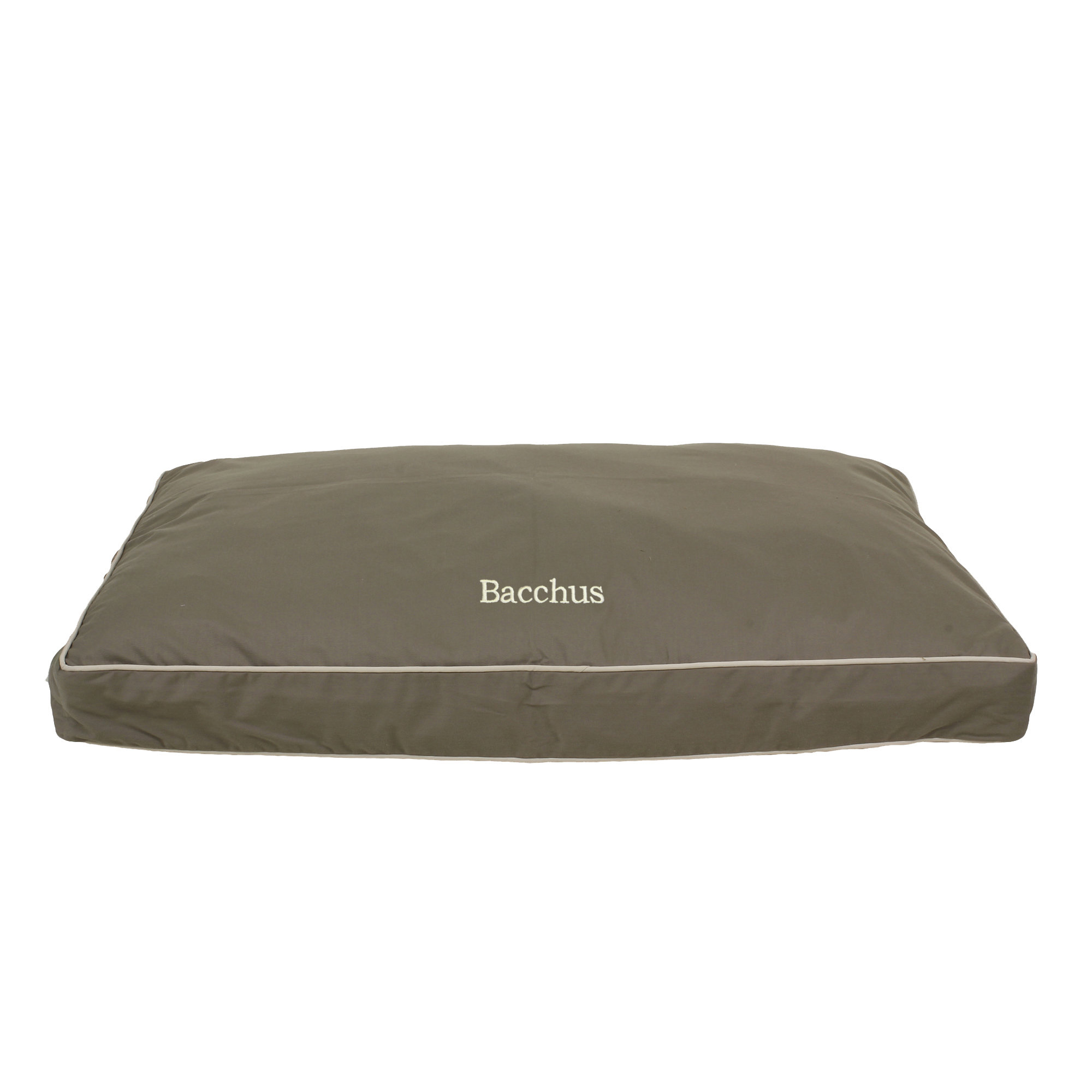 Orthopedic Foam Pet Bed with Removable Washable Cover, Medium (42" W x 30" D x 4" H), Sage/Khaki