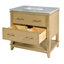 Lois 36 in. W Wood & Marble Top Single Sink Bathroom Vanity