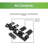Heavy Duty Modern Wrap Hinge Stainless Steel Black
