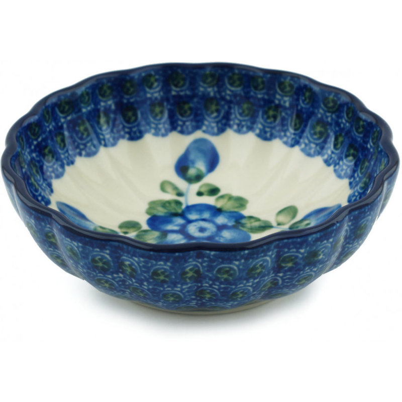 Polish Pottery Stoneware 9 oz Salad Bowl