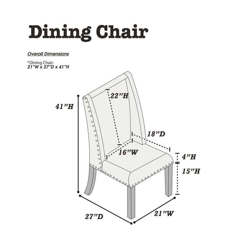 Chaises d'appoint traditionnelles 2Pc rembourrées
