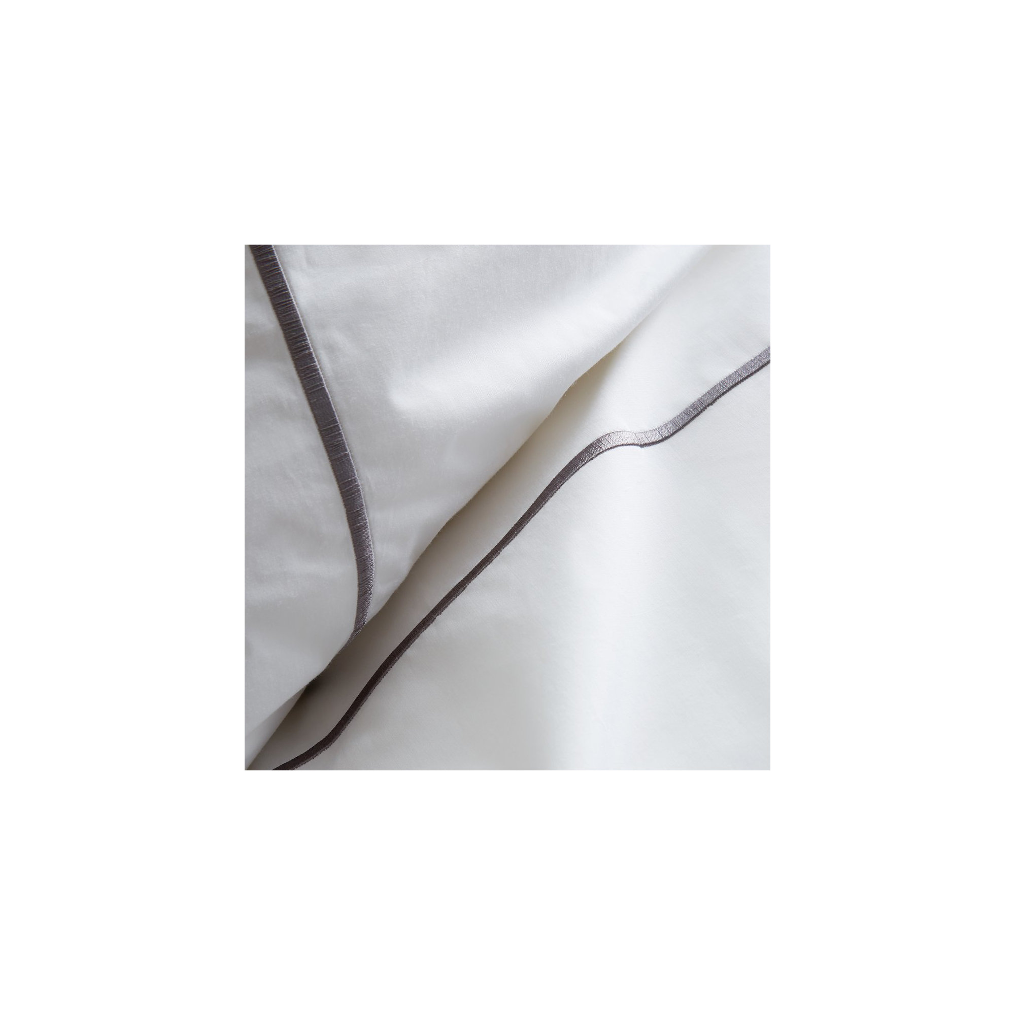 Benin Embroidered 1000 Thread Count 55% Cotton / 45% Polyester Sheet Set, Charcoal Gray, King