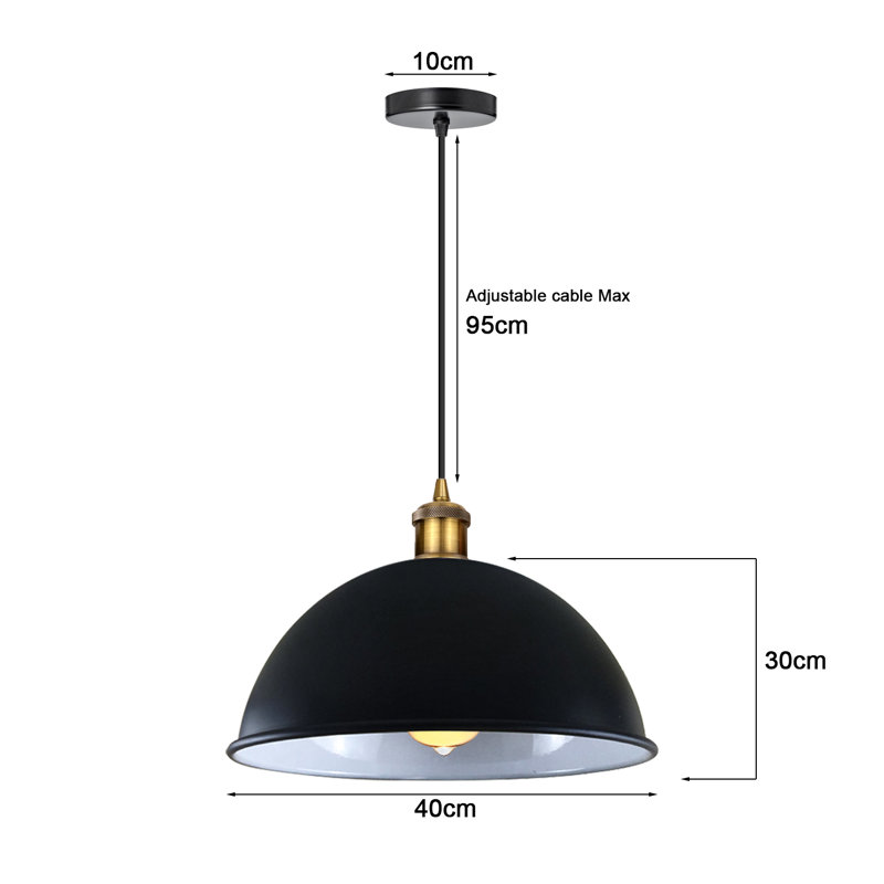 Kyjaun 1 - Light Single Pendant, Black, Yes