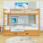 Wood Queen Over Queen Bunk Bed With Twin XL Trundle-1611682520