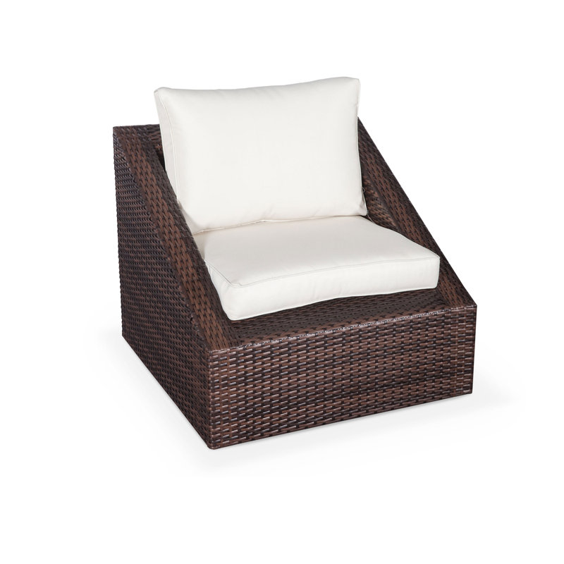 Trinette 2 Seater Rattan Conversation Set, Brown